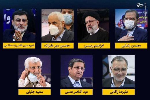 همسر جلیلی، محسن رضایی، رئیسی، همتی و زاکانی چه کاره هستند؟