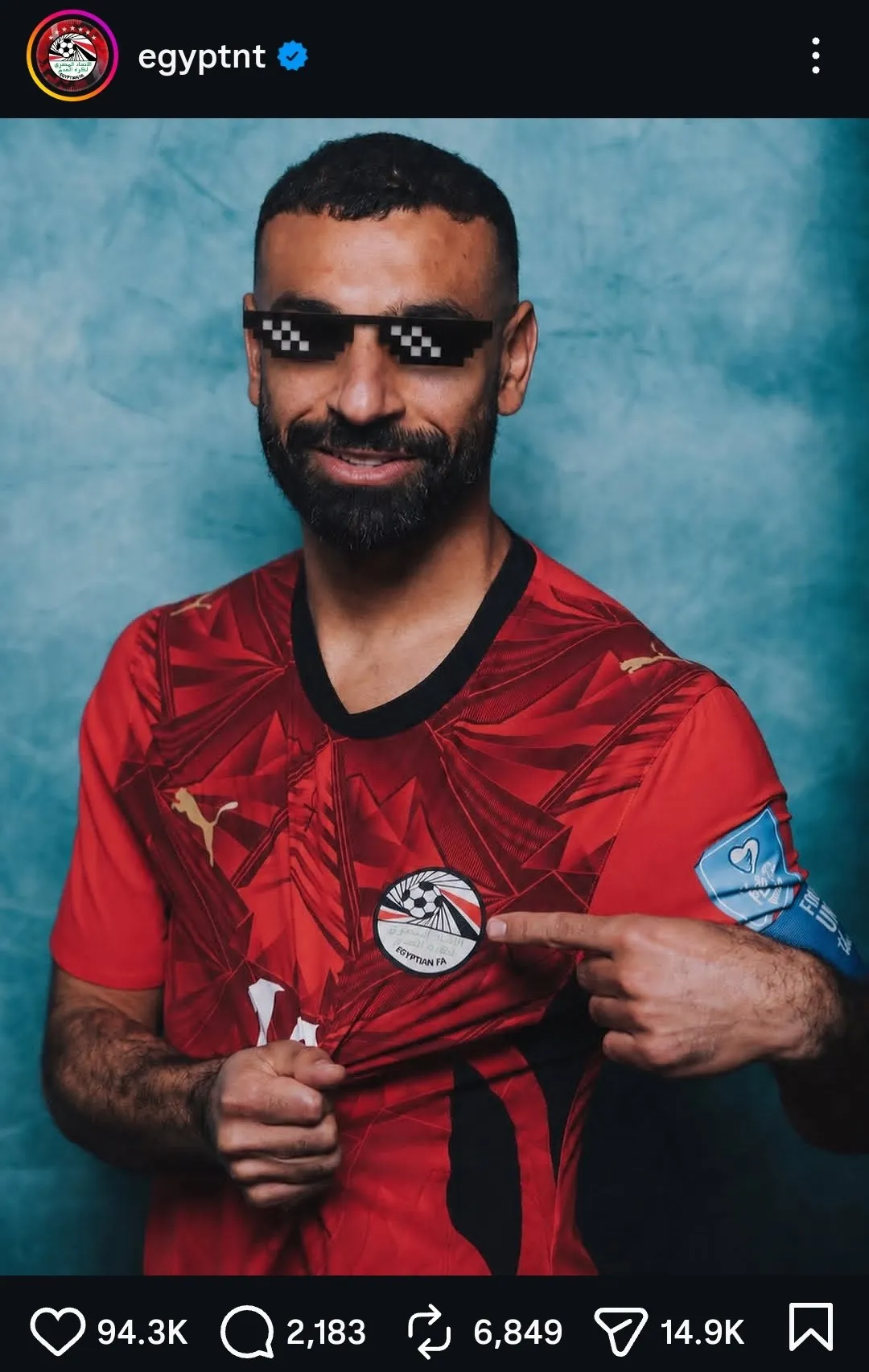 کنایه مصر به شادی گل آفساید شجاع خلیل‌زاده با انتشار تصویری از محمد صلاح با عینک